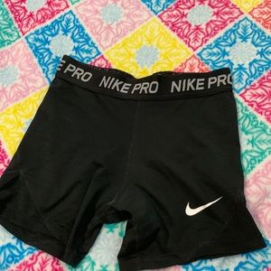Black standard nike pro spandex